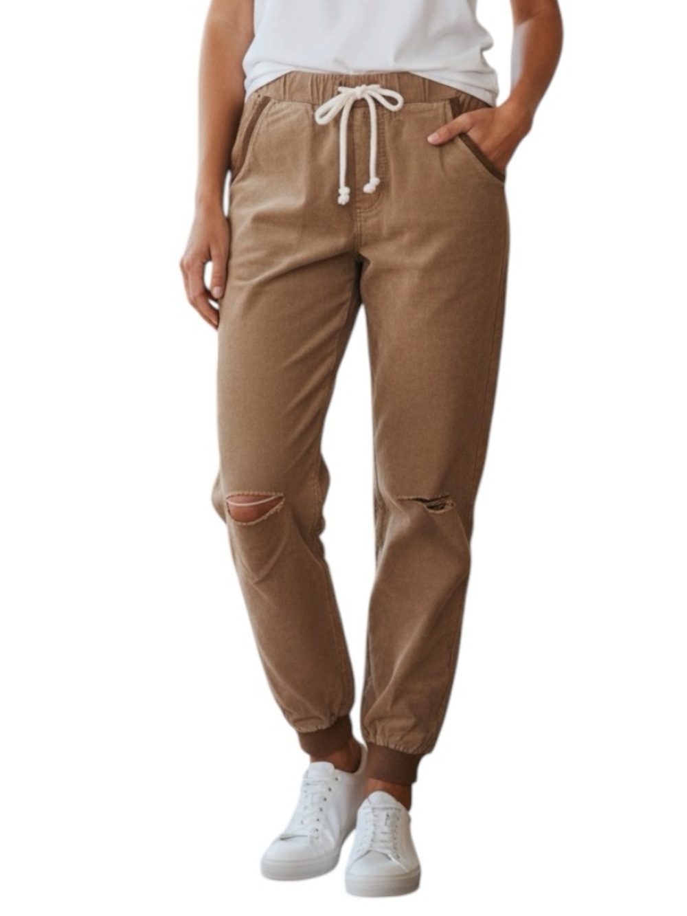 **NIB** Boutique Distressed Joggers Time After Time